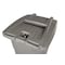 Toter 64 Gal. Graystone Document Trash Can with Wheels and Lid Lock CDA64 - alternate 7